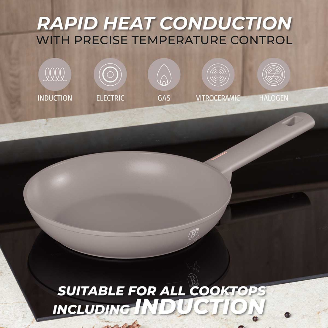 PATELNIA TYTANOWA 24cm BERLINGER HAUS BH-8083 TAUPE